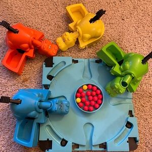 Board Games Scramble Board Playsets Kids Educational Toys hippo Eating Beads